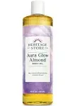 Heritage Store Aura Glow Body & Massage Oil, Almond