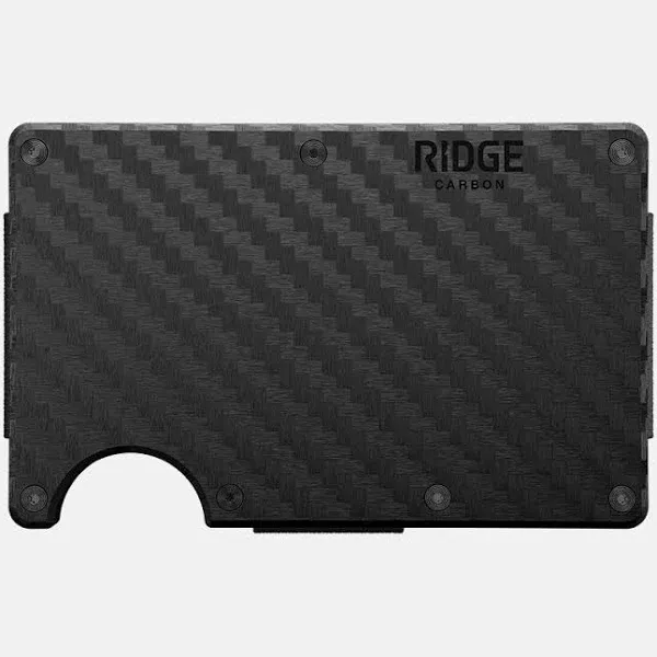 Ridge Men's Carbon Fiber Cash Strap Wallet