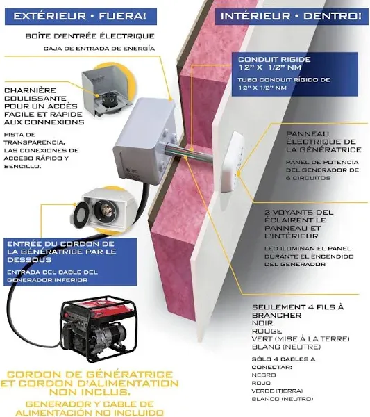 RELIANCE Controls Wkpbn30 Generator Transfer Kit