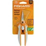 Fiskars Softouch Scissors - 1.75" Cutting Length - 5" Overall Length - Micro - Straight-left/right - Stainless Steel - Gray