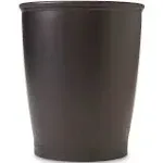 iDesign Kent Round Plastic Garbage Wastebasket, 8.35&#034; x 8.35&#034; x 10&#034;, Bronze