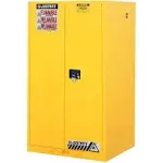 Justrite 894520 Safety Cabinet, 45 gal, Yellow