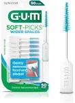 GUM - 10070942002360 Soft-Picks Wider Spaces Dental Picks, 50 Count (Pack of 6)