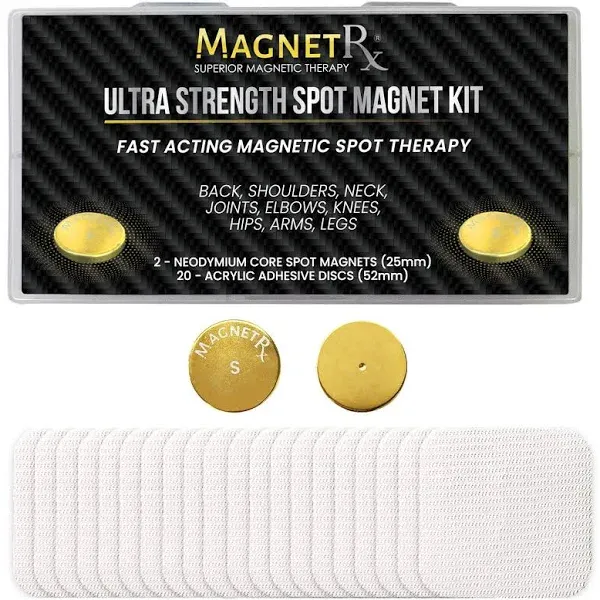 MagnetRX® Magnetic Therapy Spot Magnet Kit - Large Spot Magnets for pain relief