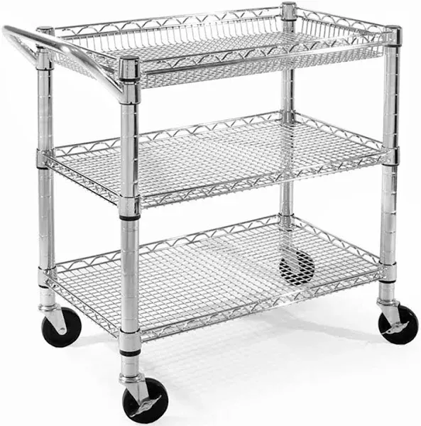 Seville Classics Heavy-Duty Commercial Utility Cart