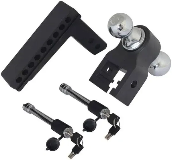 Trailer Valet Blackout Adjustable Drop Hitch