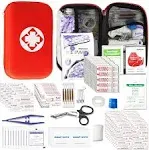 275Piece Camping First Aid Kit Survival Emergency Supplies Kit Backpacking Gear Bag with Basic First-Aid Essentials Items for School Sport Outdoor