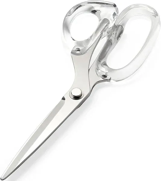 Acrylic Scissors 9-Inch Clear Acrylic Handle &amp; Gold Stainless Steel Scissors ...