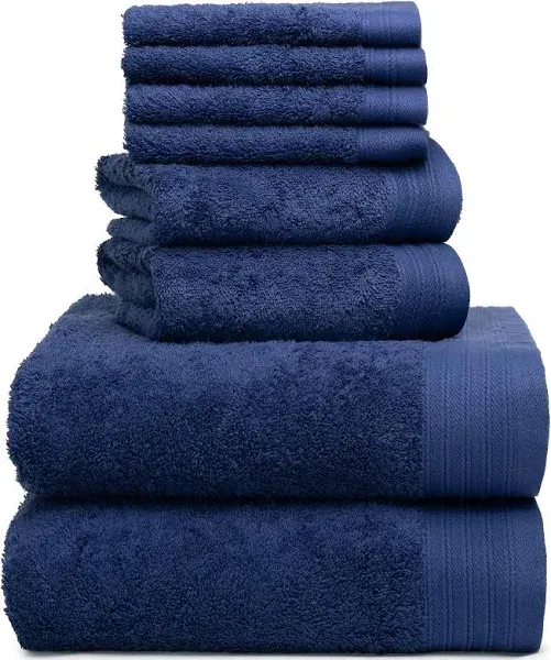 Premium Towel Set of 4 Hand Towels 18" x 30" Color: Dark Grey |100% Cotton|4 Ultra Soft and Highly Absorbent Hand Towels for Bathroom, Gym, Hotel, Spa, Machine Washable