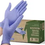 FifthPulse Biodegradable Disposable Nitrile Gloves Violet – 150 Count