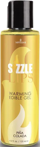 Sizzle Lips Piña Colada Warming Gel 4.2oz Bottle