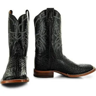 0002040  Men&#x27;s Caiman Belly Print Cowboy Boots