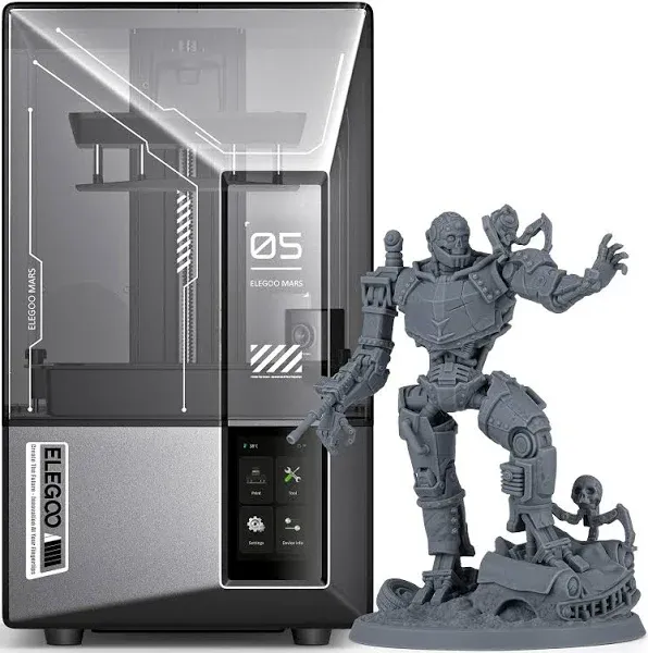 ELEGOO Mars 5 Ultra 9K MSLA Resin 3D Printer, Smart Mechanical Sensor, Fast P...