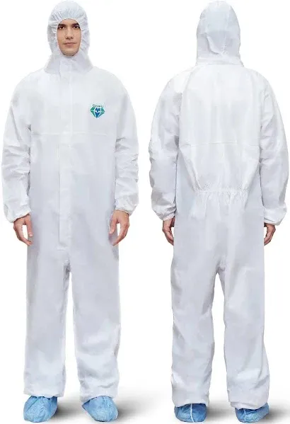 Medtecs Hazmat Suits 6 Sizes Options Disposable Coveralls Suit