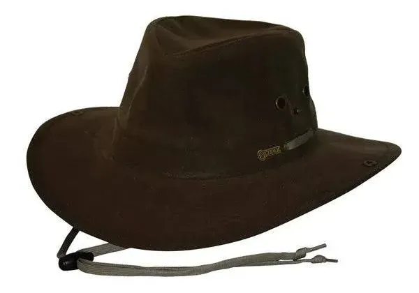 Outback Trading River Guide Oilskin Hat