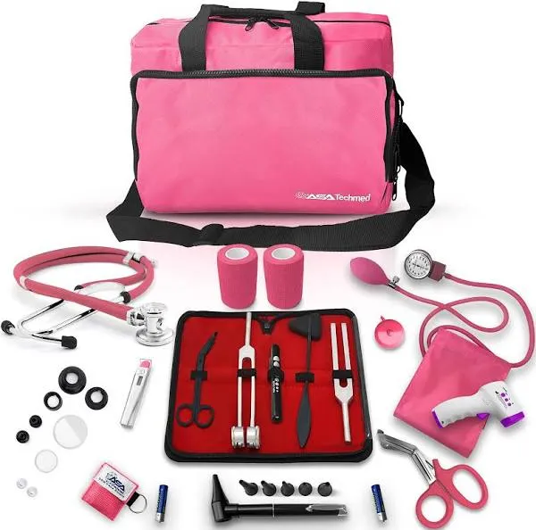 ASA Techmed Nurse Starter Kit Stethoscope, Blood Pressure Monitor, Tuning Forks, and More