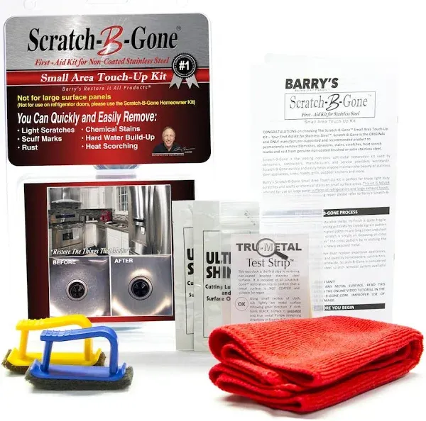 Scratch-B-Gone Touch-Up /# 1 Selling Kit to Remove Scratches on stainless steel