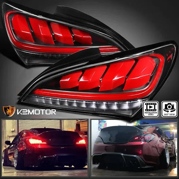 Spec-D Tuning LED Tail Lights for Hyundai Genesis Coupe