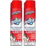 Resolve Pet Specialist Heavy Traffic Foam, Carpet Cleaner, Pet Stain and Odor Remover, Carpet Cleaner Solution, 2 Pack of 22oz