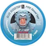 Blue Monster PTFE Thread Seal Tape, 1/2" x 1429"