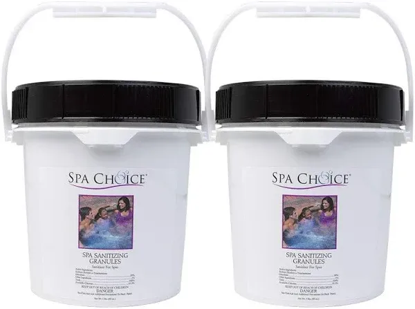 SpaChoice 472-3-5081-02-A Spa Chlorine Granules for Hot Tub, 5-Pounds, 2-Pack