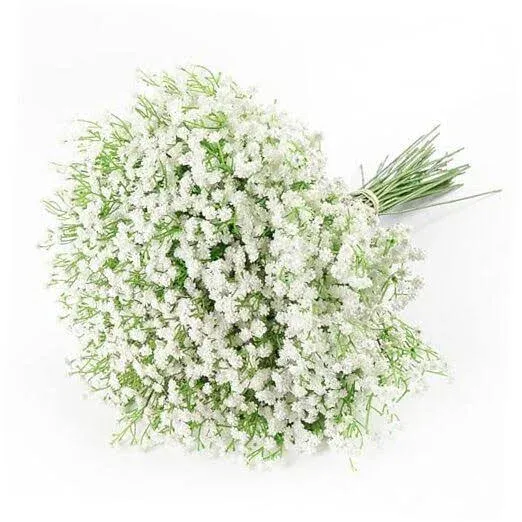  15 PCS Babys Breath Artificial Flowers Fake Babys Breath Flowers 15pcs 15white