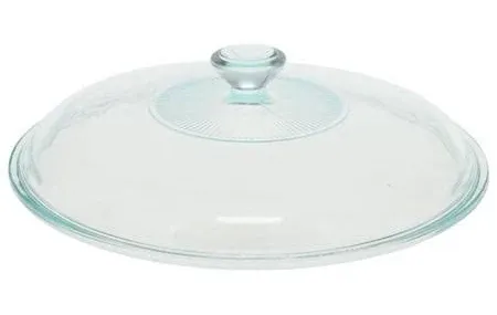 Pyrex Sculptured Clear Glass Lid 624C for Sculptured 2-Qt Casserole Lid Only