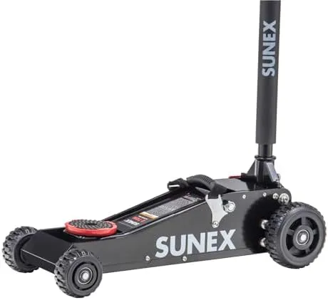 SUNEX TOOLS 6602RJ 2 Ton Off-Road Jack, 28.4" Lift Height, Compact Design, Rapid Rise, Locking Adjustable Height Adapter Steel/Aluminum (Hybrid)