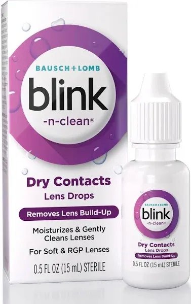 Complete Blink-N-Clean Lens Drops For Soft Contact Lenses  15 ml By Complete