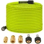 M MINGLE Pressure Washer Hose 50 FT x 1/4&#034; - Replacement Power Wash Hose with -