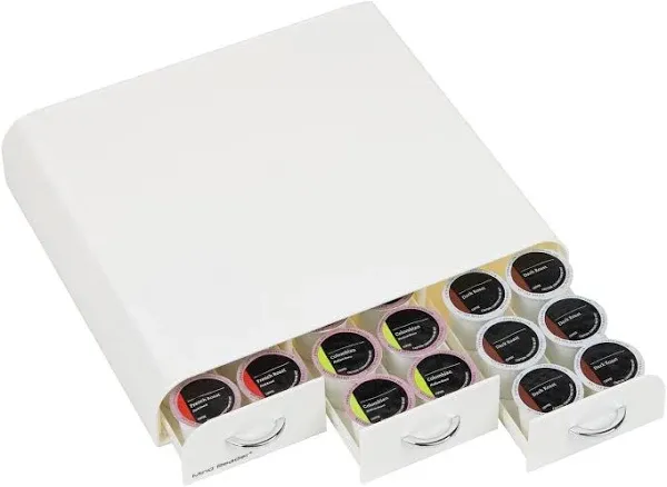 Coffee Pod Drawer Holder 36 K-cup Storage Organizer Machine Stand Counter Top