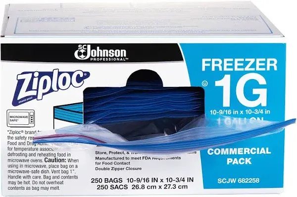 Ziploc Double Zipper Freezer Bags