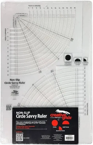 Creative Grids Circle Savvy Quilt Ruler