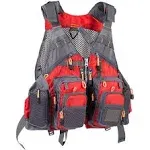 Bassdash Fly Fishing Vest Multi Pocket Waistcoat Adjustable Size Gifts for Men Women