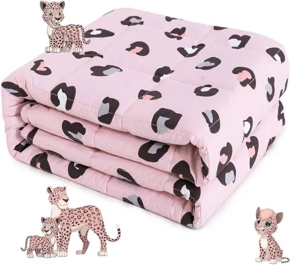 Weighted Blanket for Kids, Toddler Weighted Blanket Cotton Cooling Blanket, T...