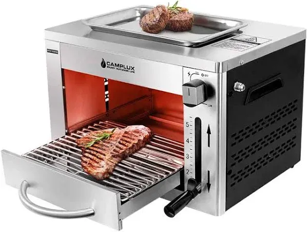 Camplux Outdoor Propane Infrared Steak Grill, 1600℉ Fast Efficient Heating