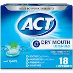 ACT Dry Mouth Soothing Mint Lozenges (3.7 oz)