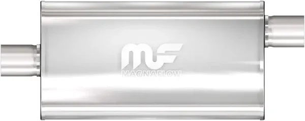 MagnaFlow 12589 5x11 Inch Oval Center/Offset Stainless Muffler