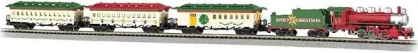 Bachmann 24017 N Scale Spirit Of Christmas Train Set New Open Box