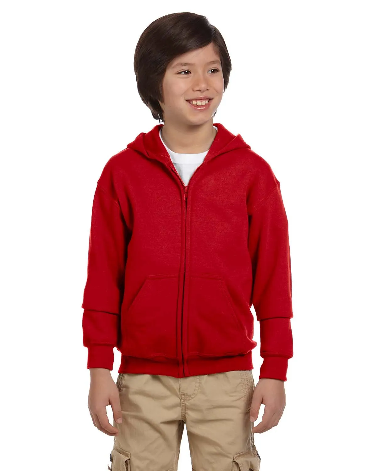 Gildan G186b Boy's Heavy Blend Youth Full-Zip Hood