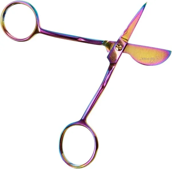 4" Duckbill Applique scissors, Rainbow