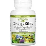 Natural Factors Ginkgo Biloba 60 Capsules