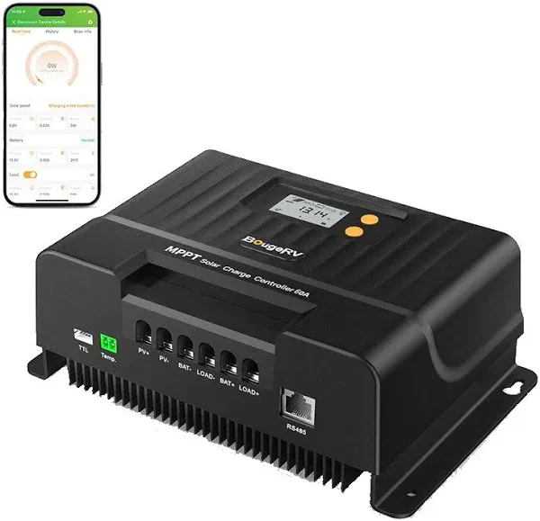 60A MPPT Solar Charge Controller with Bluetooth