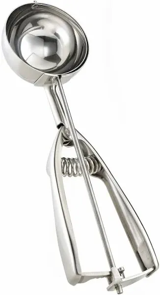 Solula-Stainless-Large-Muffin-Scoop, Large Cupcake Muffin Batter Dispenser, Large Ice Cream Cupcake Muffin Batter Scoop, Food-grade 18/8 Stainless Steel, Size 10