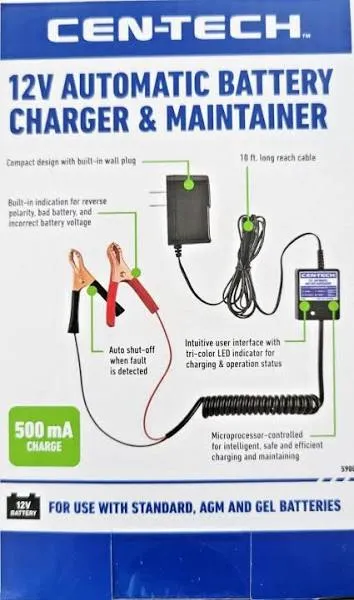 12 Volt Automatic Battery Float Trickle Charger