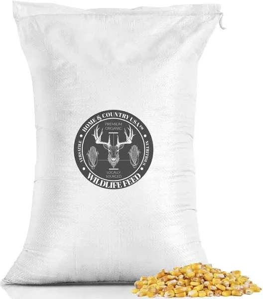 Whole Corn Kernels (50 LB) - Superior Feed Corn for Wildlife - Including Deer, Turkeys, Squirrels, Birds and More! Attract a Multitude of Species with One Highly Nutritional Option