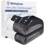 Westinghouse King Charcoal Electric Blanket with 10 Heating Levels 90&#034; x 100&#034;