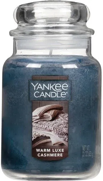 YANKEE CANDLE WARM LUXE CASHMERE 22 oz. LARGE JAR NEW HTF SCENT