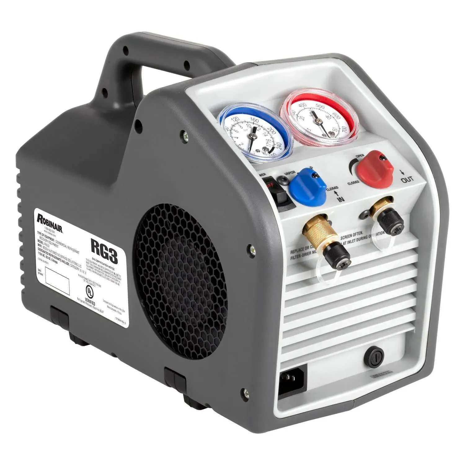 Robinair RG3 Portable Refrigerant Recovery Machine