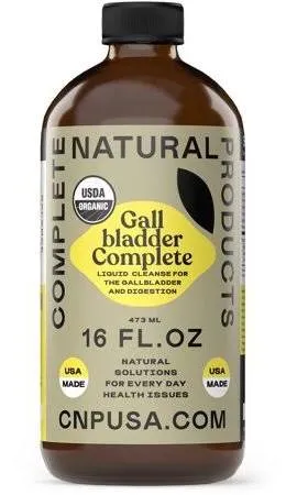 Complete Natural Products Gallbladder Complete - 16oz Glass Bottle, Gallbladder Cleanse Supplement